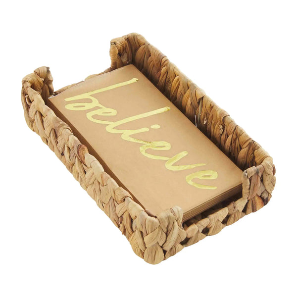 Gold Guest Towel Basket Set