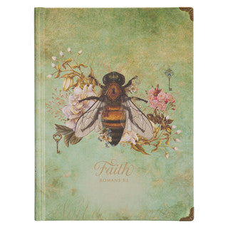 Faith Bee Hardcover Journal, Romans 5:1