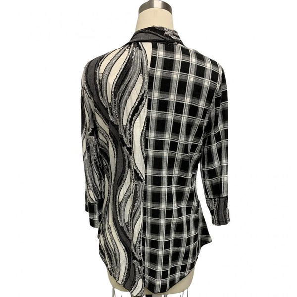 Kamana Black and White Single Pocket Tunic