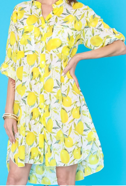 Lemon Shirt Dress
