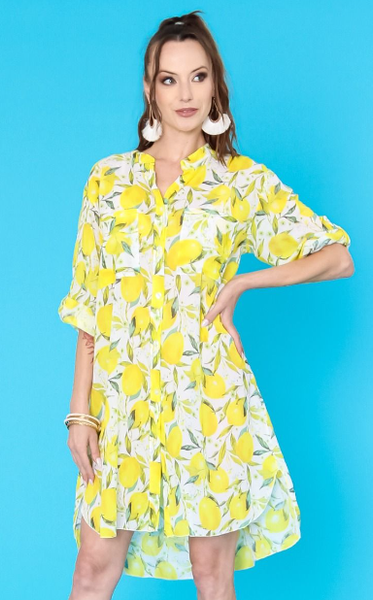 Lemon Shirt Dress