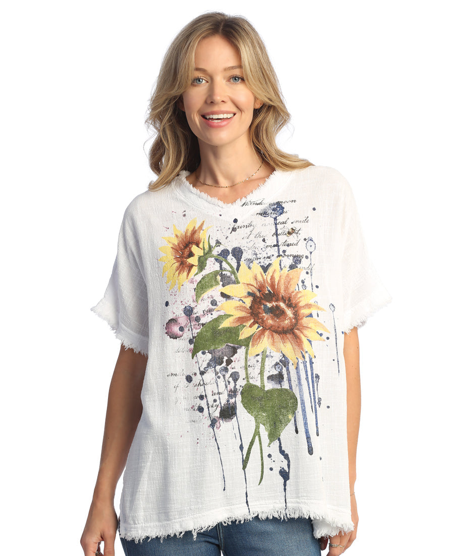 Cameo, Mineral PFD Gauze Short Sleeve Top