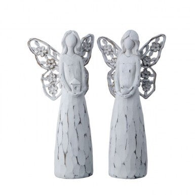 10" RESIN ANGEL W/BUTTERFLY WINGS 2/AST