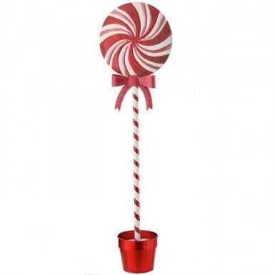 32" METAL POTTED LOLLIPOP