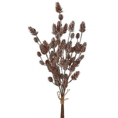 23" PL MINI FROSTY PINE CONE BUNDLE