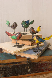 Recycled Metal Birds, Assorted Styles
