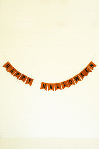 Felt Happy Halloween Garland