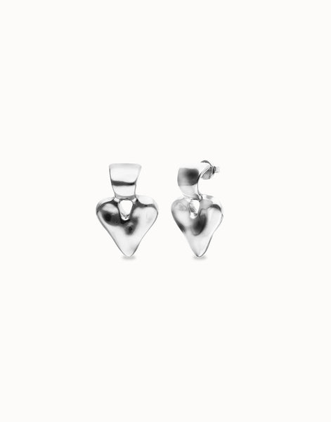Small heart stud earrings