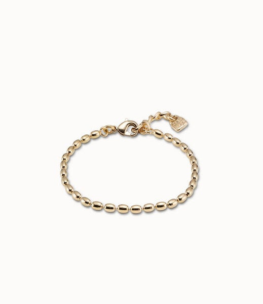 Oval link chain charm bracelet