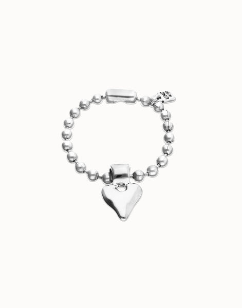 Uno de 50 Bead bracelet with heart detail