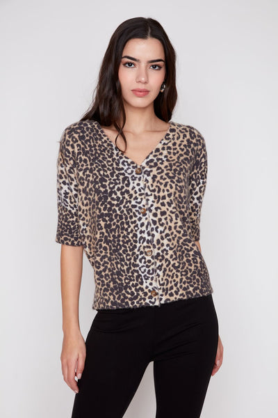 RENUAR KNIT SWEATER, LEOPARD