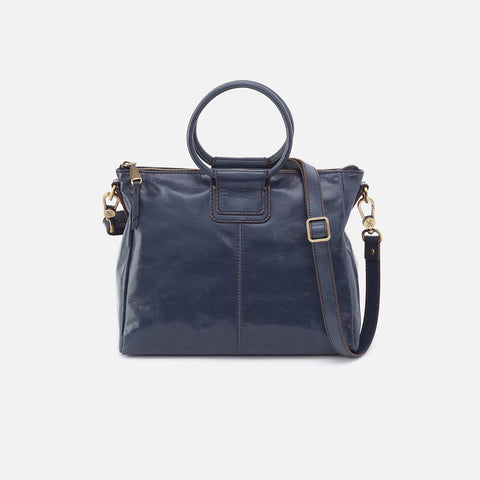 Sheila Medium Satchel Blue Stone