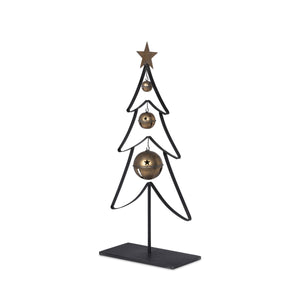 Iron Christmas Tree with Bells, 32 in.