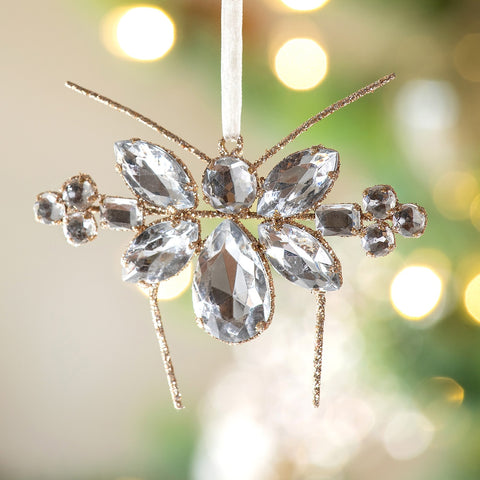 Champagne Gem Bee Ornament