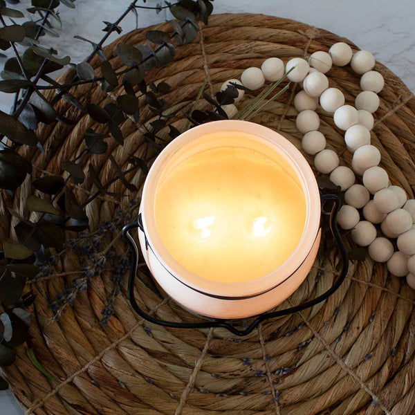 16 oz Butter Jar Candle: Oatmeal, Milk & Honey