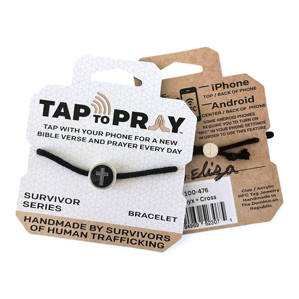 Tap To Pray® Survivor Series Bracelet: Turquoise + Cross