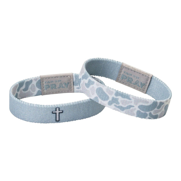 Tap To Pray® Wristband – River Rock Camo - Aspen: Extra Large
