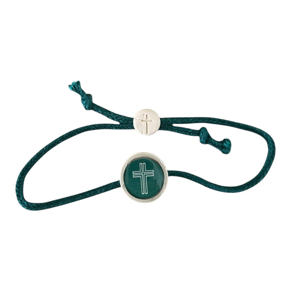 Tap To Pray® Survivor Series Bracelet: Turquoise + Cross
