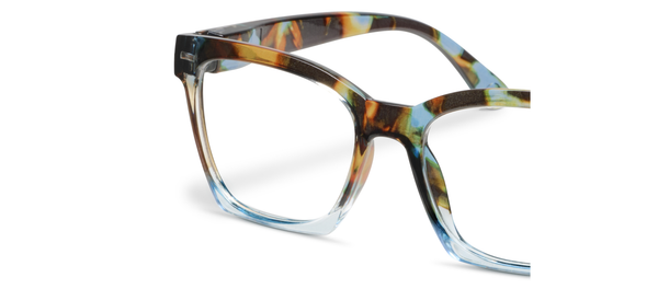 Birdie (Blue Light): Blue Quartz Colorblock / Reading / 1.50
