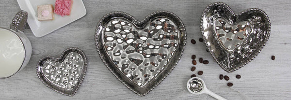Mini Heart Dish Silver