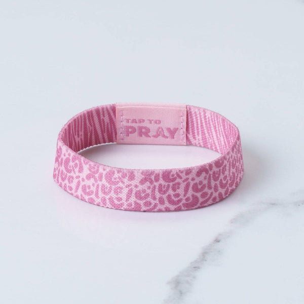 Tap To Pray® Wristband – Safari Rose: Medium