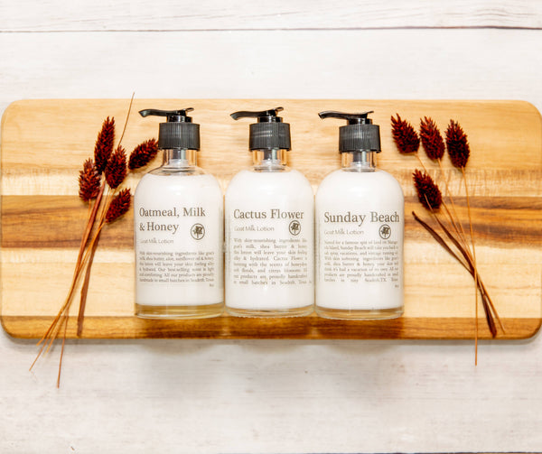 8oz Goat Milk Lotion: White Tea