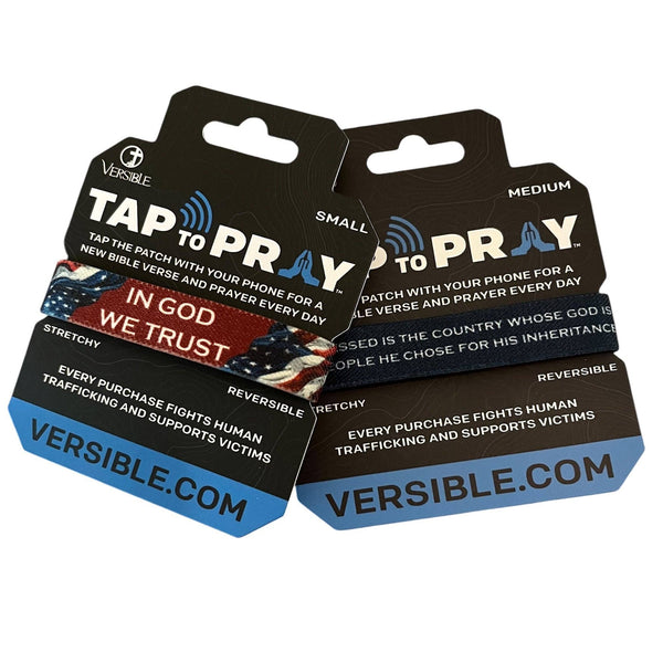 Tap To Pray® Wristband – Patriot: Medium