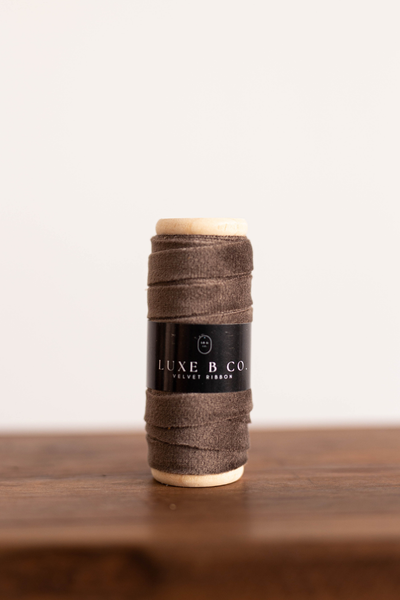 Ribbon Brown Wood Spool