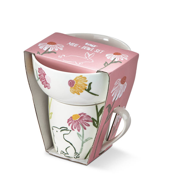 Bunny Mug & Bowl Set - Multi: Multi / Bone China / Bunny