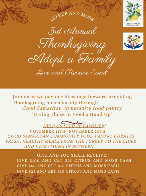 ADOPT A FAMILY- Give and Receive Event!