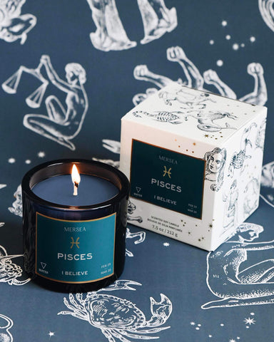 Pisces Sun Sign Mersea Candle