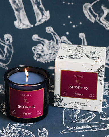 Scorpio Sun Sign Mersea Candle