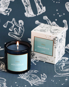 Aquarius Sun Sign Mersea Candle