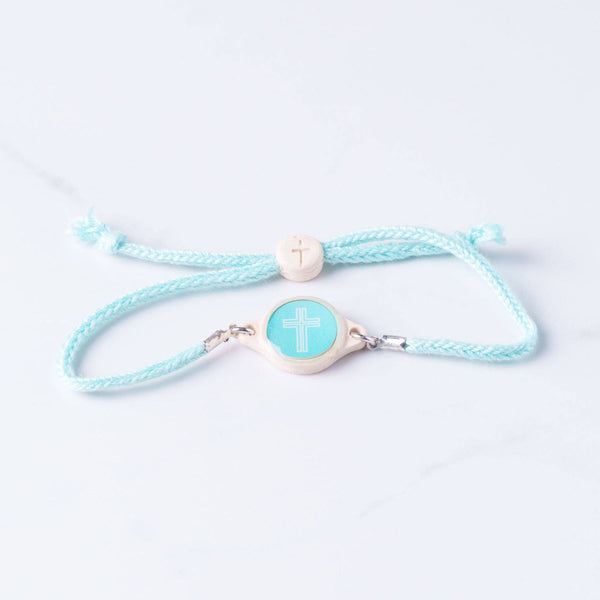 Tap To Pray® Survivor Series Bracelet: Onyx + Cross