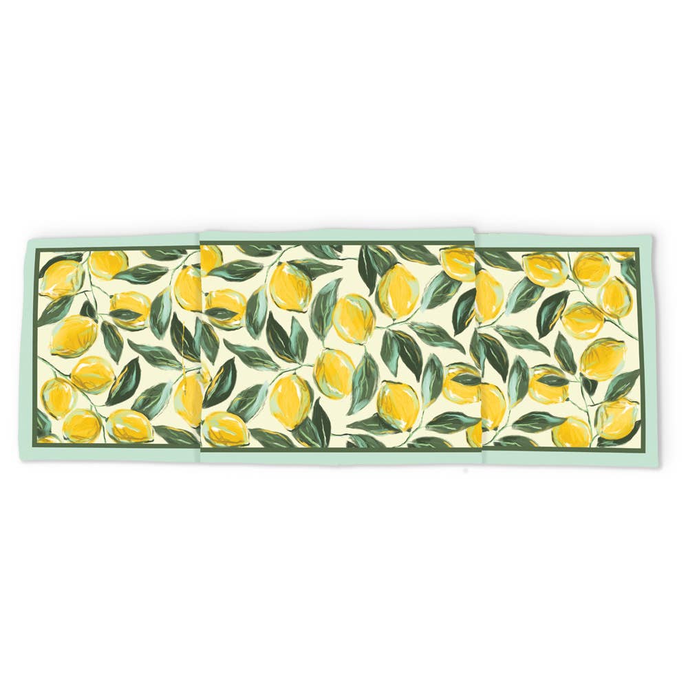 Painterly Lemons Table Runner