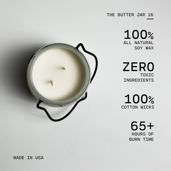 16 oz Butter Jar Candle: Victorian Christmas