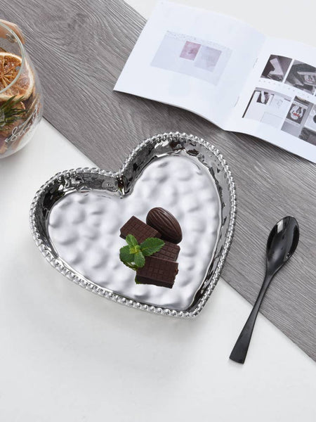 Heart Dish Silver
