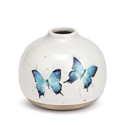 Butterfly Collection - Blue Butterflies Vase