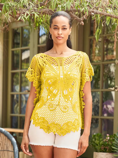 Crochet Butterfly Top