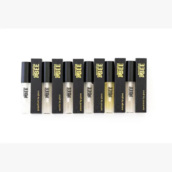 All-Natural Beeswax Lip Gloss - .2oz Tube w/ Applicator Wand: Vanilla
