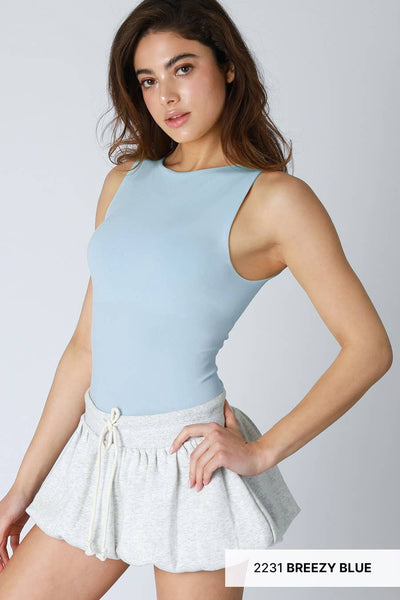 NS8321 - Clean Line Boat Neck Tank Top: 2227 Fig