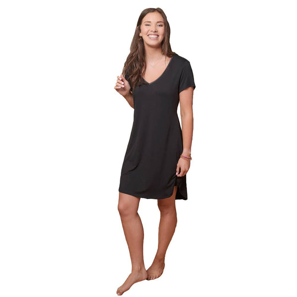 Faceplant Bamboo® Claire Nightgown: Medium / Aqua Mist
