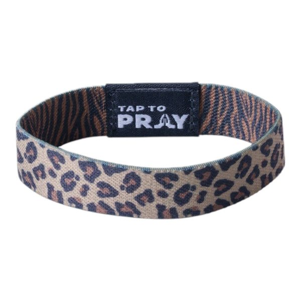 Tap To Pray® Wristband – Safari Leopard: Small