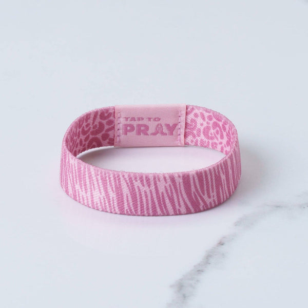 Tap To Pray® Wristband – Safari Rose: X-Small