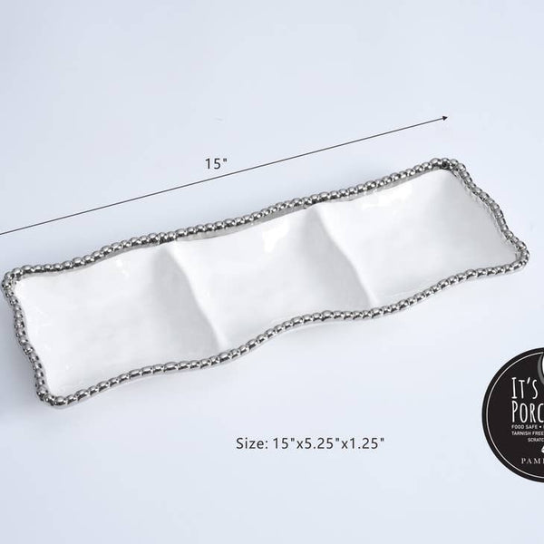 Pampa Bay 3-Section Serving Piece