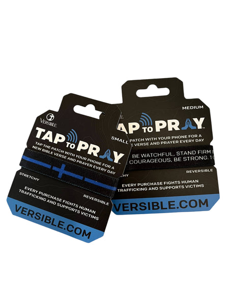 Tap To Pray® Wristband – First Responders - Law Enforcement: Large