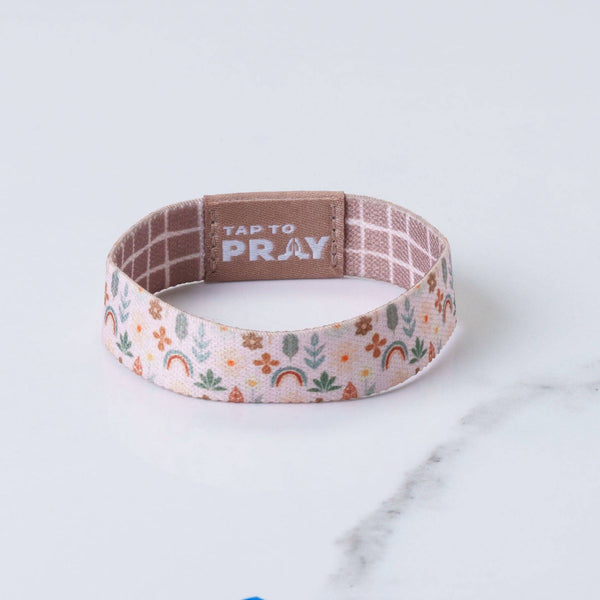 Tap To Pray® Wristband – Prairie & Plaid: Small