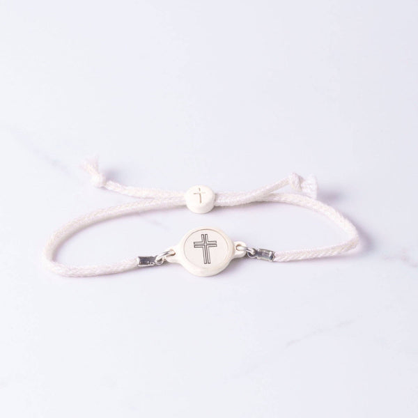 Tap To Pray® Survivor Series Bracelet: Onyx + Cross