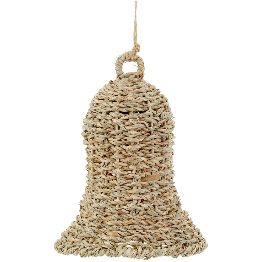 7.5" Rattan Bell Ornament