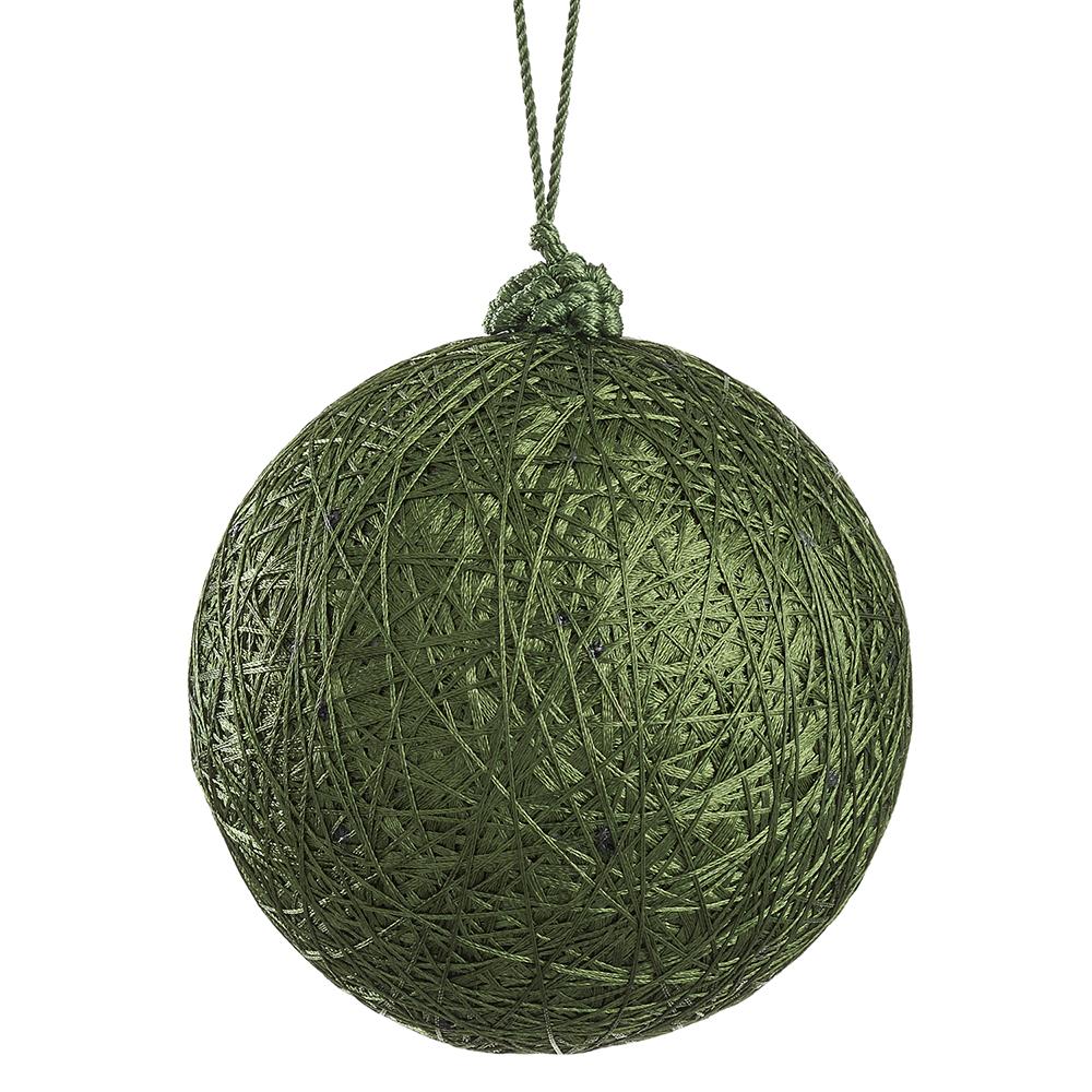 5" Cotton Zig-zag Ball Ornament